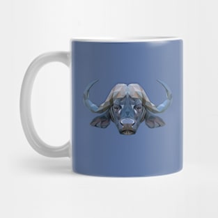 African buffalo Low Poly Art Mug